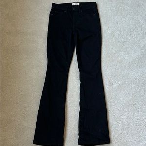 GAP black denim baby boot jeans size 26r